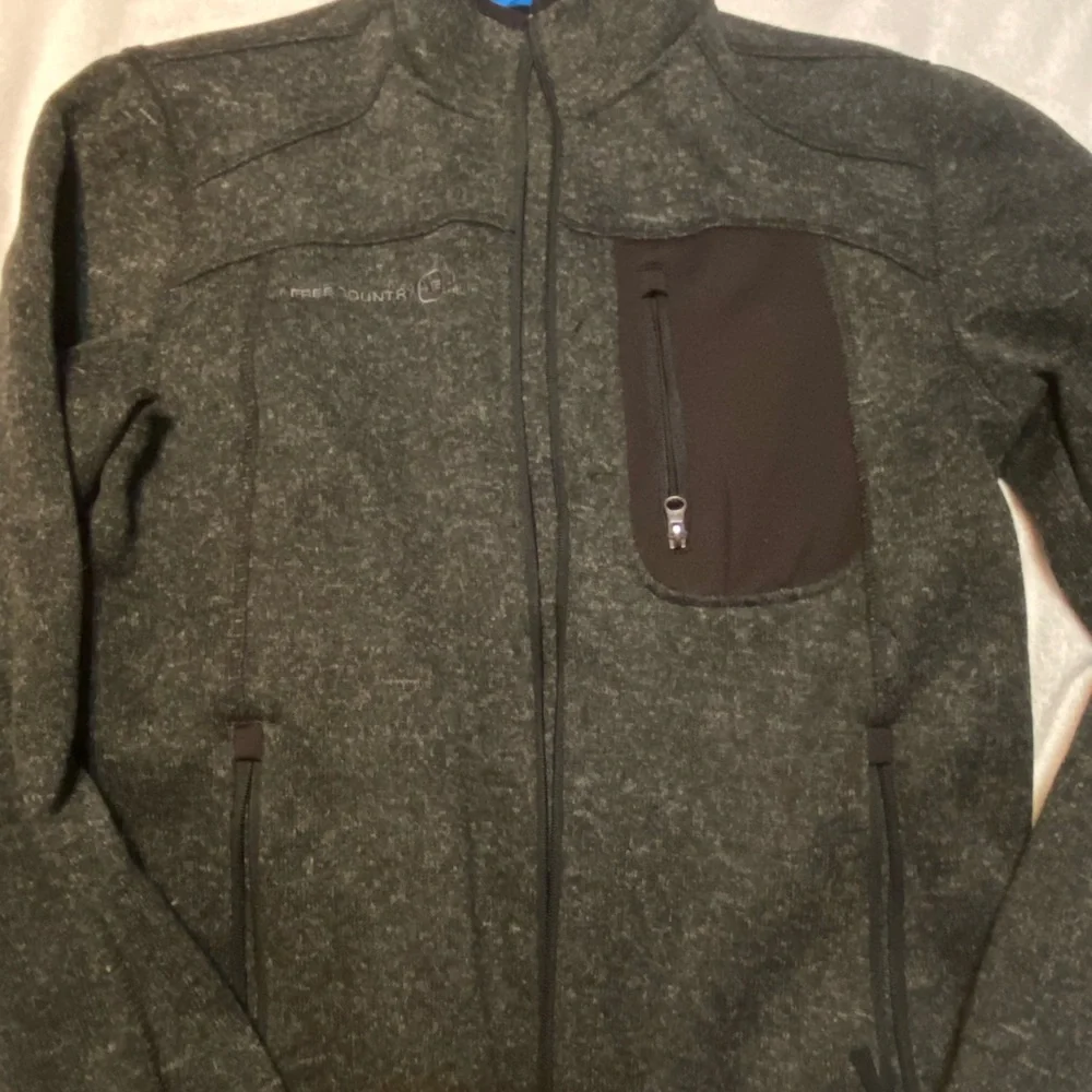 Free Country Men's Black and Dark Gray 3 in 1 System Jacket